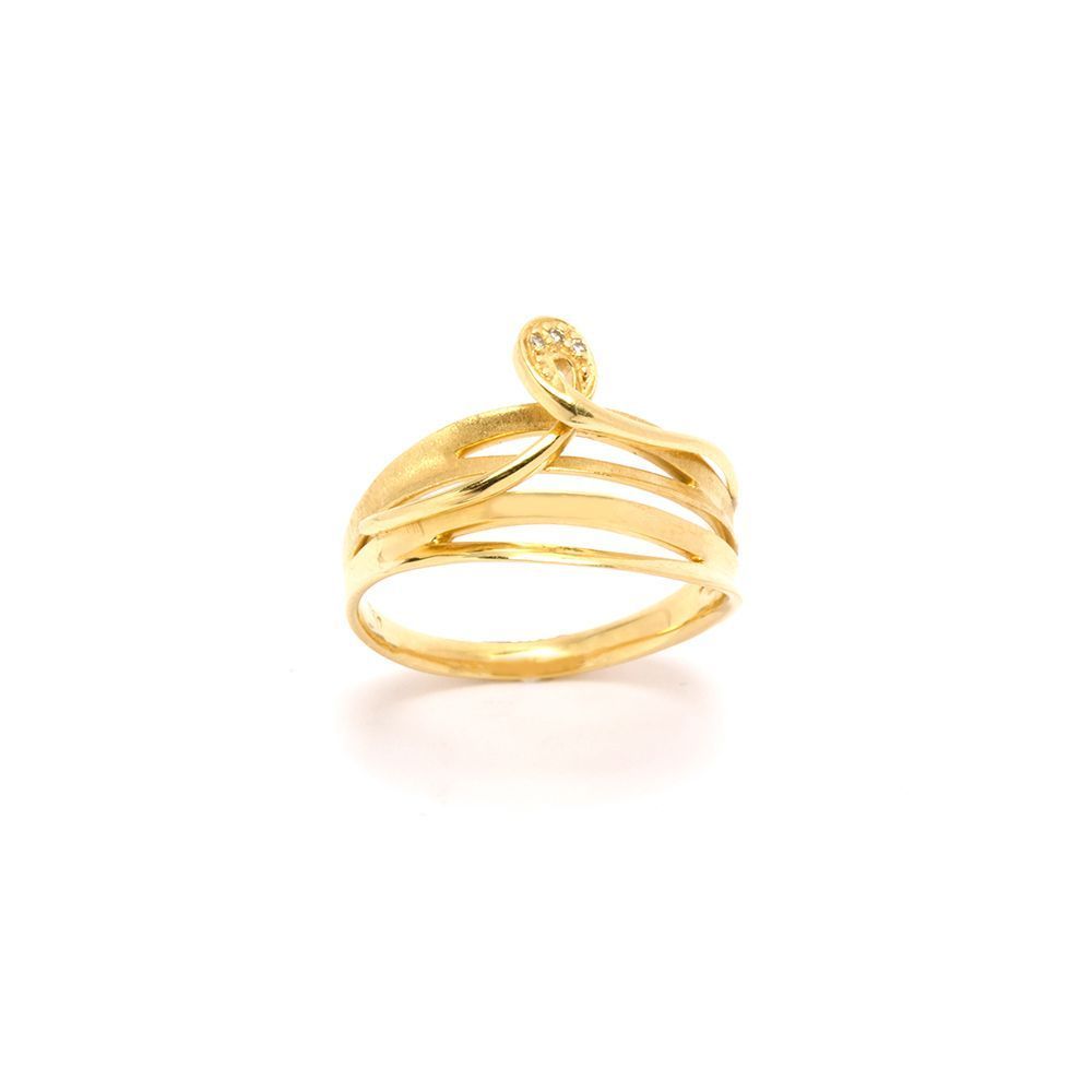 Anel com Brilhantes em Ouro 18 Kilates - 20309